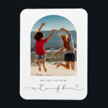 Arch ram kommer att bli min hedersmatron magnet<br><div class="desc">Minimalistisk och modern kommer du att vara min hedersmätare frieri magnet. Om du vill göra en mer avancerad anpassning av den här designen,  t.ex. ändra layout,  teckensnitt eller storlek text,  klickar du på knappen "CUSTOMIZE" ovan. Kontakta mig om du vill ha några frågor!</div>