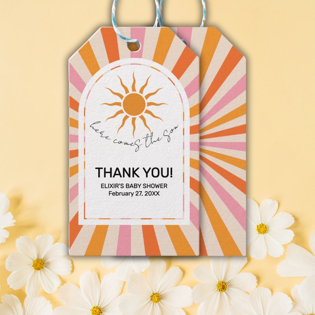 Arch Retro här kommer med barnskåran. Presentetikett (Skapare uppladdad)