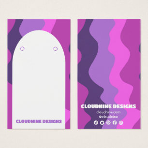 Arch Retro Vågar Earring Necklace Jewelry Visning Visitkort