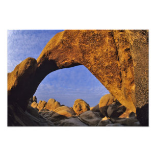 Arch Rock vid Joshua Tree National Park i Fototryck