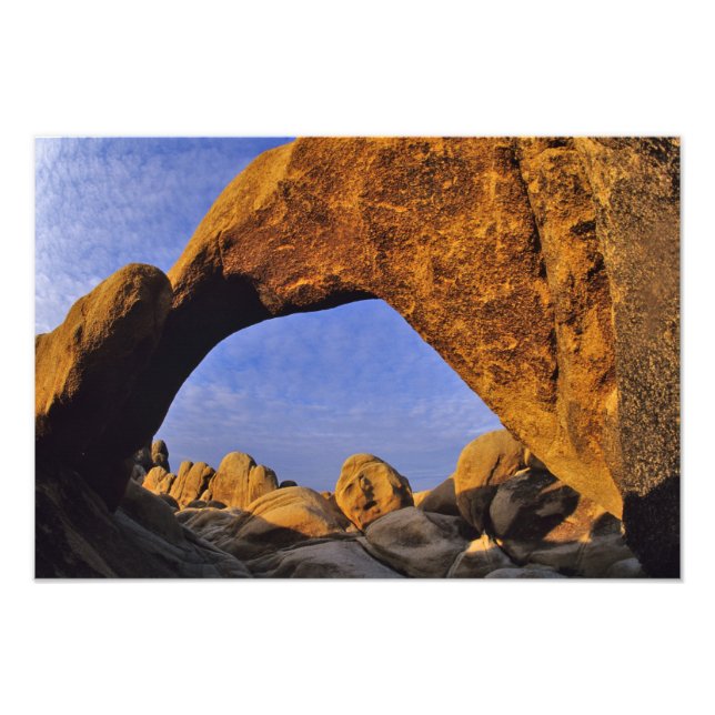 Arch Rock vid Joshua Tree National Park i Fototryck (Framsidan)