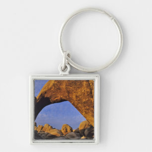 Arch Rock vid Joshua Tree National Park i Fyrkantig Silverfärgad Nyckelring