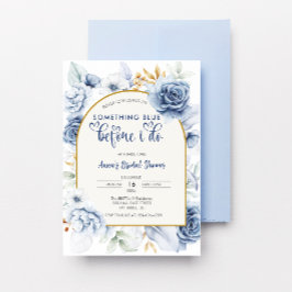 Arch Something Blue Before I Do Bridal Shower Inbjudningar