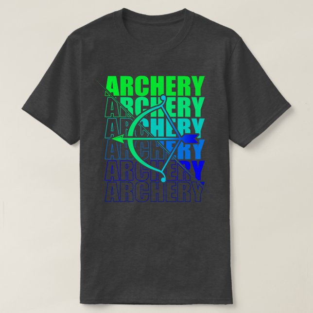 Arch Sport Archer Archer Arkery Arch Arch och Bow  T Shirt (Design framsida)