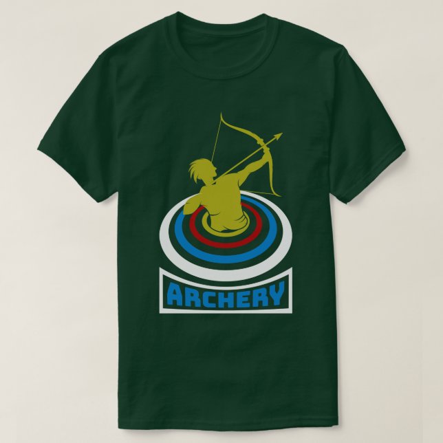 Arch Sport Archer Arrow and Bow 34 T Shirt (Design framsida)