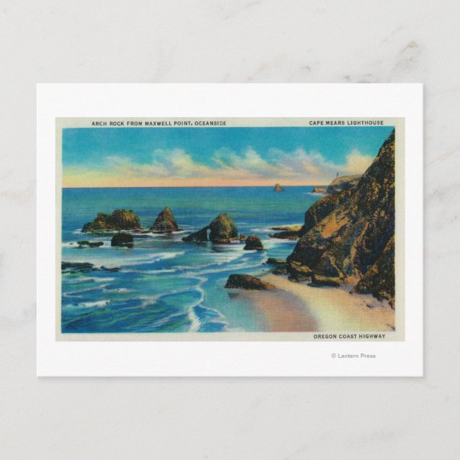 Arch Sten från Maxwell Point, OceansideCoast Vykort (Framsida)