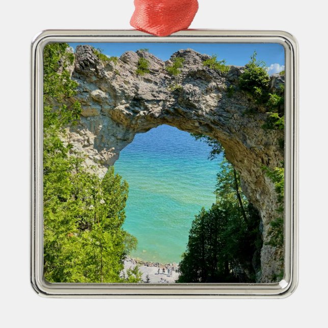 Arch Sten Mackinac Island Ceramic Ornament (Framsidan)