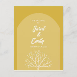 Arch Stil Natature Wedding bjudande in Vykort