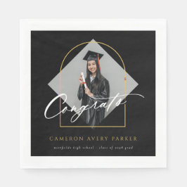 Arch Tassels minimalialist Ram Photo Studenten Pappersservett