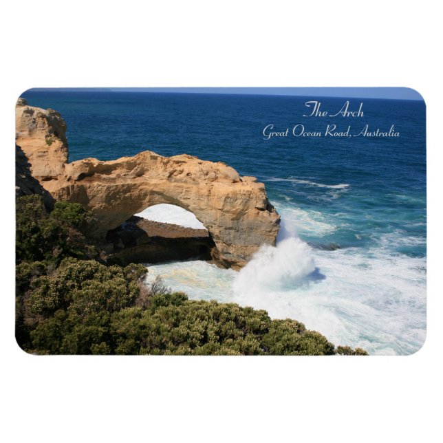 Arch, Underbara Ocean Road, Australien - Magnet (Horisontell)