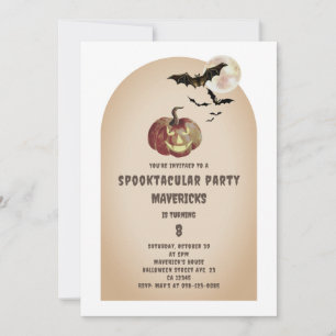 Arch Vampire Spooktacular Birthday Inbjudningar