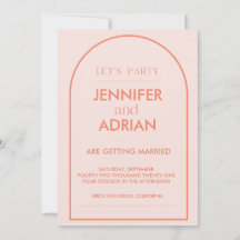 Arch Wedding-inbjudningar