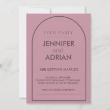 Arch Wedding-inbjudningar