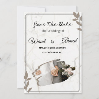  Arch Wedding Invitation | Modern Aesthetic  Julkort