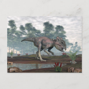 Archaeoceratops dinosaur vykort