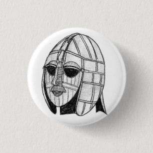 Archaeological emblem för fragmentSutton Hoo hjälm Knapp