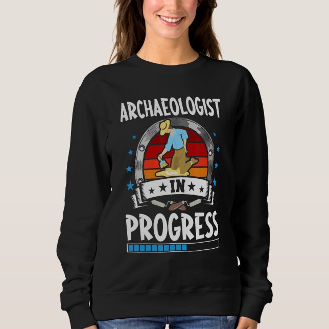 Archaeologist In Progress Trainee Student T Shirt (Framsida)