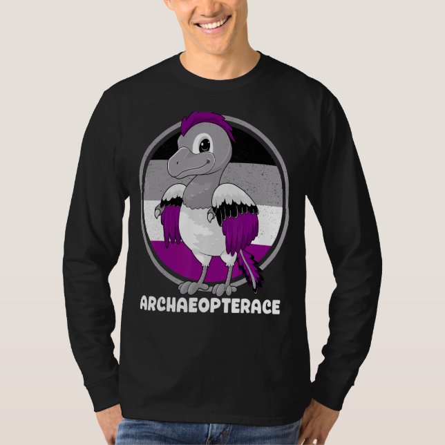 Archaeopterace Asexuellt Archaeopteryx Lgbtq Gay P T Shirt (Framsida)