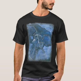 archaeopteryx i blått t shirt