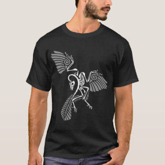 Archaeopteryx Skeleton Glyph - T Shirt