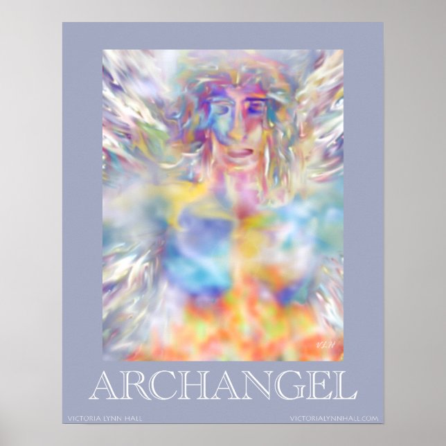 Archangel Digital Art Fantasy Skriv ut Poster (Framsidan)