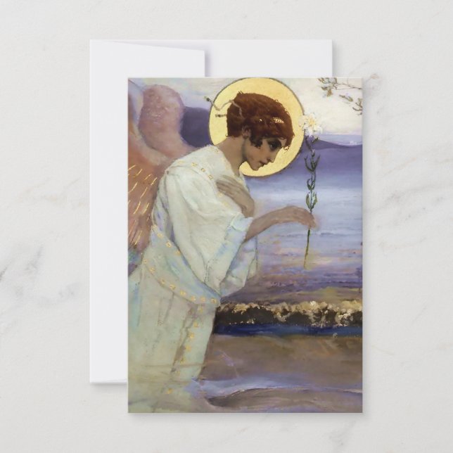 "Archangel Gabriel" av Mikhail Nesterov Tack Kort (Framsida)