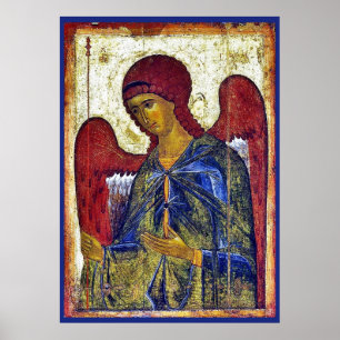 Archangel Gabriel Byzantine Tidigt Christian Art Poster
