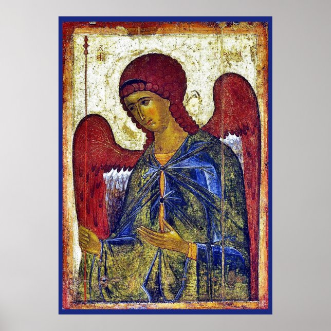 Archangel Gabriel Byzantine Tidigt Christian Art Poster (Framsidan)