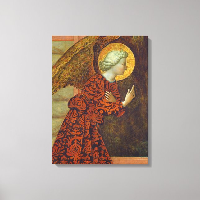 Archangel Gabriel, c. 1430 (tempera on Panel) Canvastryck (Framsida)