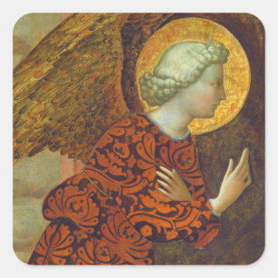 Archangel Gabriel, c. 1430 (tempera on Panel) Fyrkantigt Klistermärke