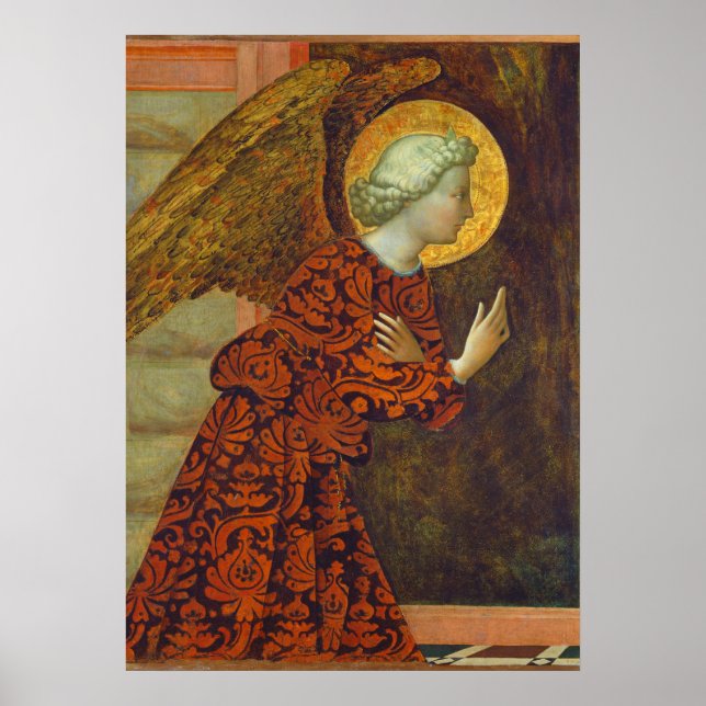 Archangel Gabriel, c. 1430 (tempera on Panel) Poster (Framsidan)