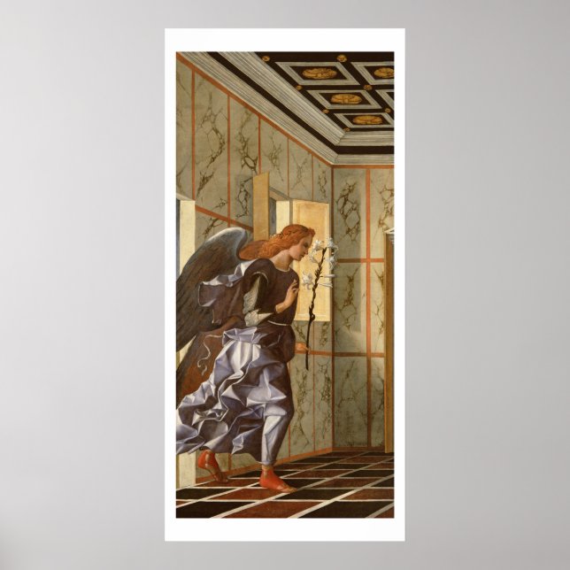 Archangel Gabriel från Annunciation dipty Poster (Framsidan)