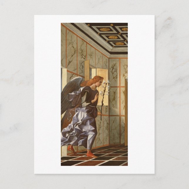 Archangel Gabriel från Annunciation dipty Vykort (Framsida)