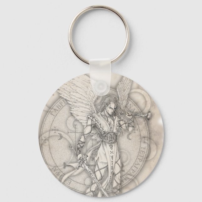 Archangel Gabriel Keychain Nyckelring (Framsida)