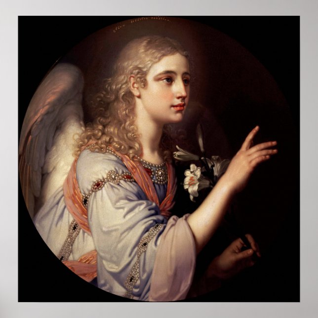 Archangel Gabriel Matte Poster (Framsidan)