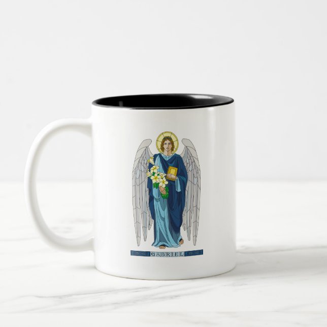 Archangel Gabriel Mug Två-Tonad Mugg (Vänster)
