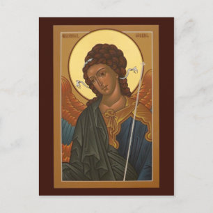 Archangel Gabriel Prayer Card Vykort