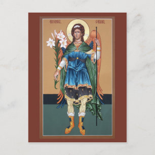 Archangel Gabriel Prayer Card Vykort