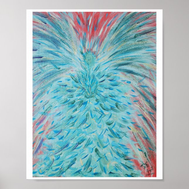 Archangel Haniel Energy Art poster, 8"x10" Poster (Framsidan)