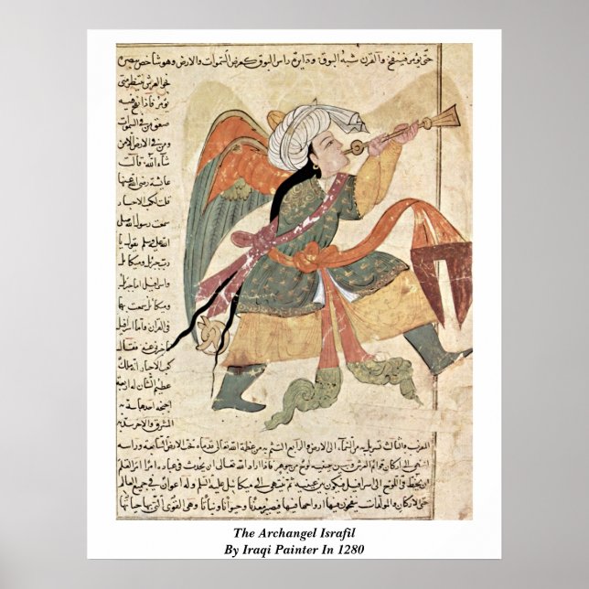 Archangel Israfil av irakiska Painter 1280 Poster (Framsidan)