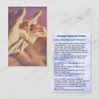 Archangel Jophiel och Christine Visitkort