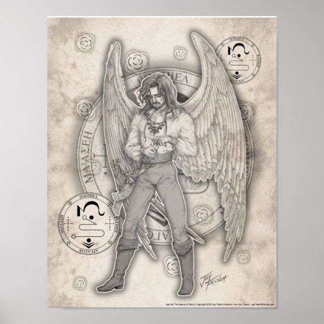 Archangel Jophiel Skriv ut Poster (Framsidan)