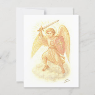 Archangel med Sword Vykort