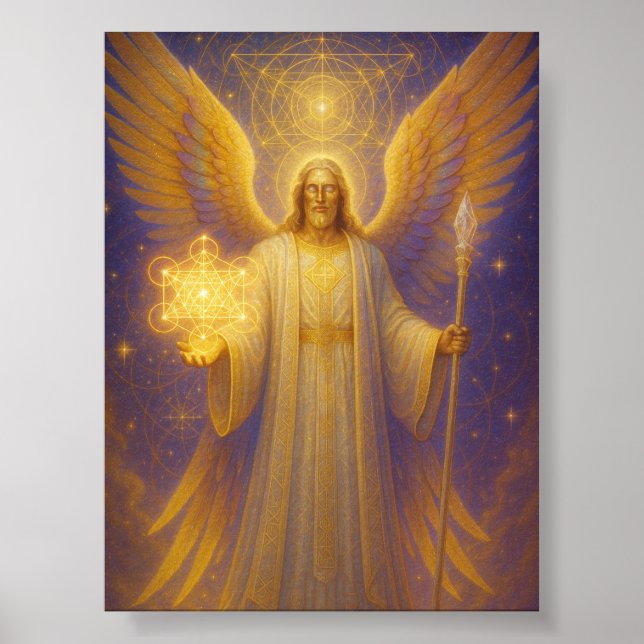 Archangel Metatron - Guardian of Helig Wisdom Poster (Framsidan)