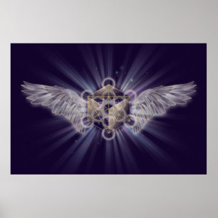 Archangel Metatron - Metatrons kub Poster