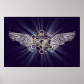 Archangel Metatron - Metatrons kub Poster
