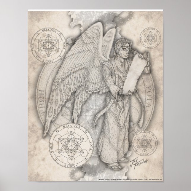 Archangel Metatron Skriv ut Poster (Framsidan)