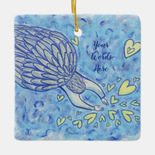 Archangel Michael Anpassningsbar Helgdag Gift Orna Julgransprydnad Keramik