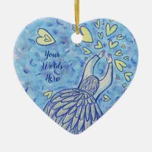 Archangel Michael Anpassningsbar Helgdag Gift Orna Julgransprydnad Keramik