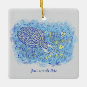 Archangel Michael Anpassningsbar Helgdag Gift Orna Julgransprydnad Keramik